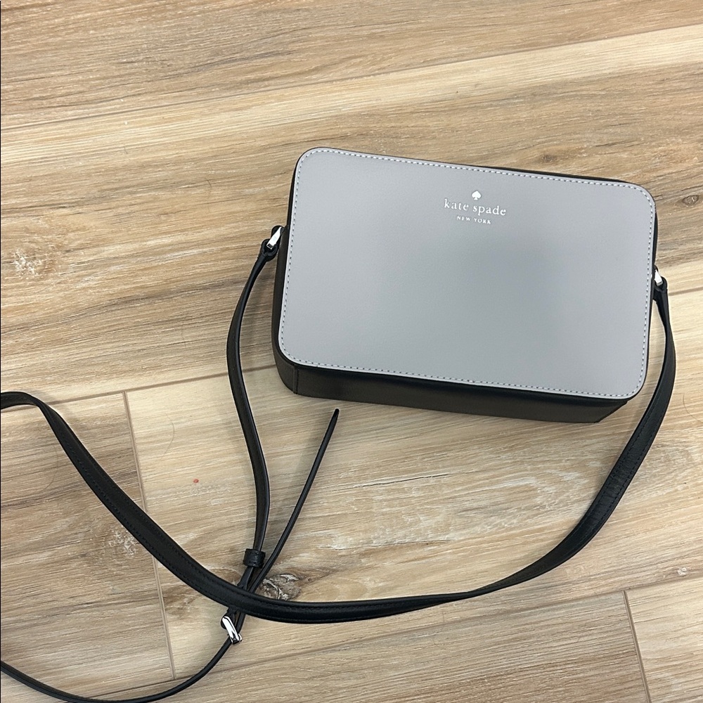 Kate Spade Two-Tone Gray and Black Crossbody Bag